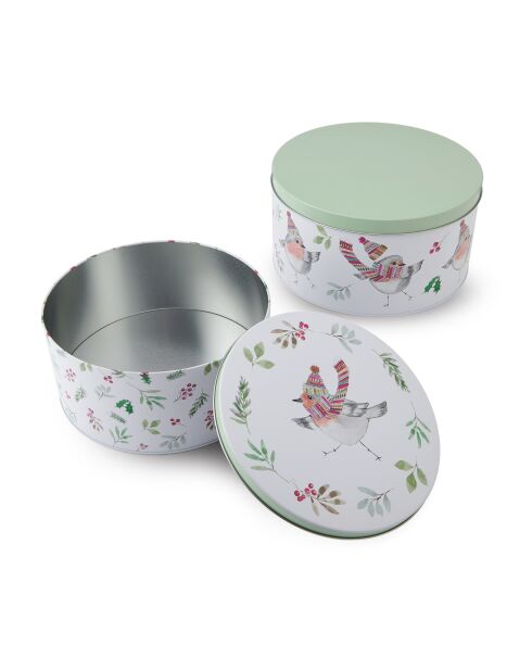 Set van 2 TipperleyHill metalen taartdozen - 25 x 13 cm