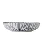 Bol en grès à rayures noires - 21 cm