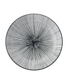 Bol en grès à rayures noires - 21 cm