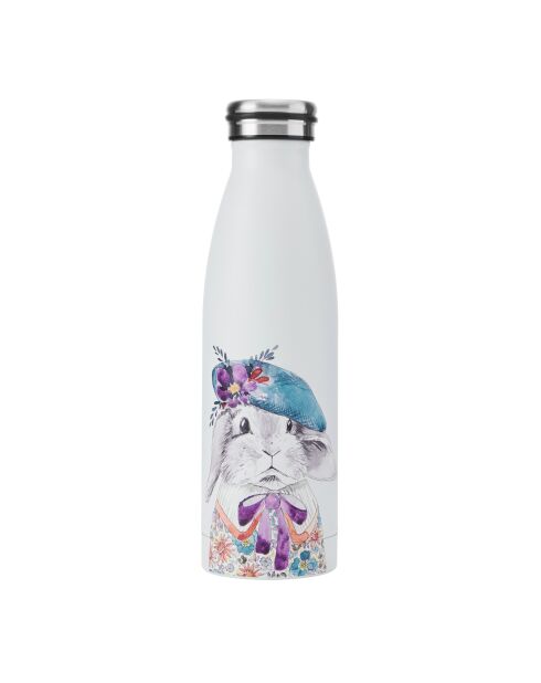 Bottiglia d'acqua Tipperleyhill Rabbit White a doppia parete - 500 ml