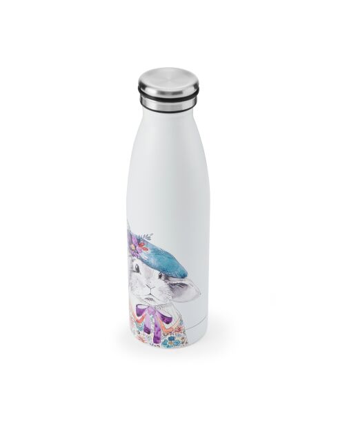 Bottiglia d'acqua Tipperleyhill Rabbit White a doppia parete - 500 ml