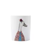 Tipperleyhill Utensilientopf aus Porzellan, weiße Ente, 14 x 17 cm