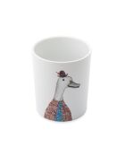 Tipperleyhill Utensilientopf aus Porzellan, weiße Ente, 14 x 17 cm