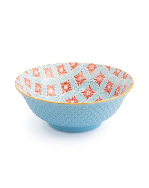 Bol à ramen en grès mosaïque bleu - 1 L