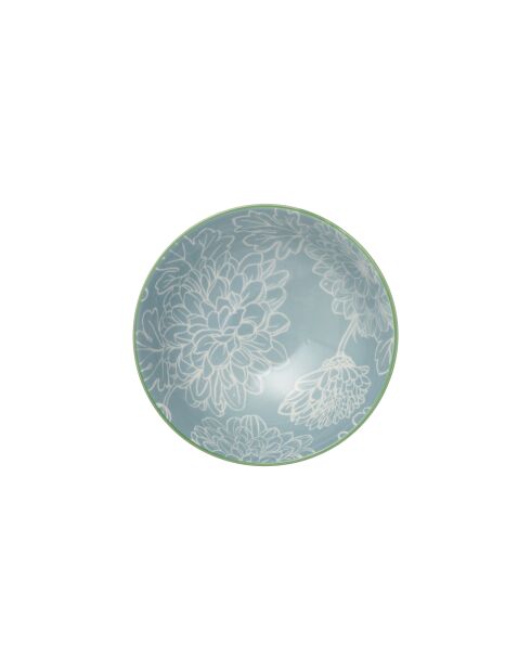 Bol à apéritif en grès gris à motif floral - 12 cm