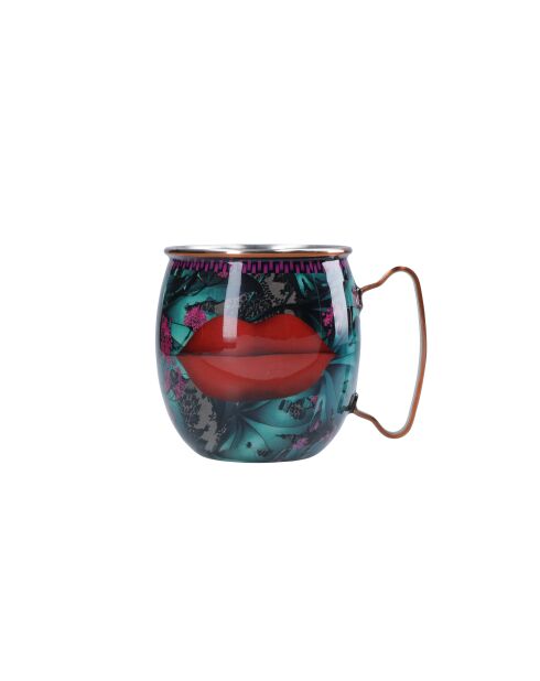 Tazza Moscow Mule con disegno a labbra x Sarah Arnett multicolore - 450 ml