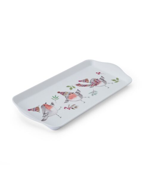 Plateau à sandwich rectangulaire TipperleyHill en mélamine, blanc - 30.5 cm