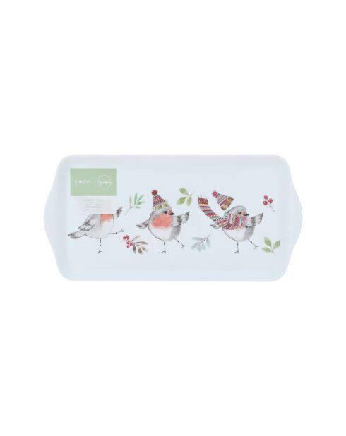 Plateau à sandwich rectangulaire TipperleyHill en mélamine, blanc - 30.5 cm