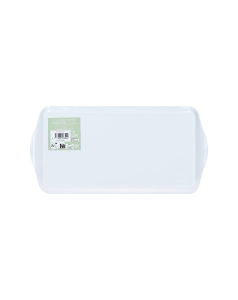 Plateau à sandwich rectangulaire TipperleyHill en mélamine, blanc - 30.5 cm