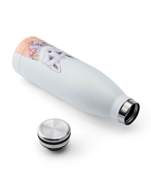 Fiaschetta in volpe Tipperleyhill con doppia parete isolante bianca - 500ml