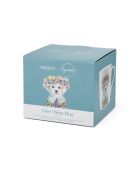 Tipperleyhill fijne porseleinen mok met decoratief puppyontwerp, wit - 380 ml
