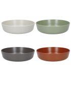 Lot de 4 bols Summer en plastique recyclé multicolore - 18.2 cm