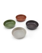 Lot de 4 bols Summer en plastique recyclé multicolore - 18.2 cm
