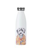 Tipperleyhill Cockapoo weiße doppelwandige Wasserflasche, 500 ml