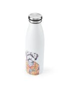 Tipperleyhill Cockapoo weiße doppelwandige Wasserflasche, 500 ml