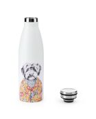 Tipperleyhill Cockapoo weiße doppelwandige Wasserflasche, 500 ml