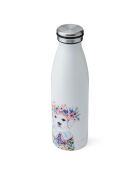 Borraccia isolante bianca Tipperleyhill a doppia parete, 500 ml
