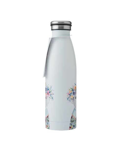 Borraccia isolante bianca Tipperleyhill a doppia parete, 500 ml