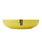Bol en grès géométrique jaune et bleu - 21 cm
