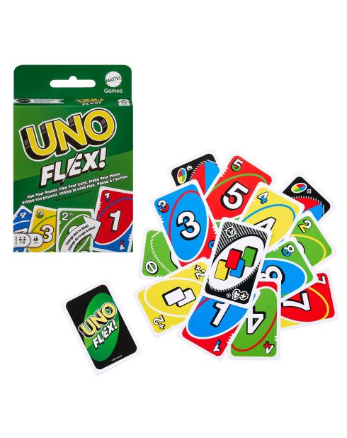 Jeu de cartes Uno Flex pour Enfants Et Adultes multicolore