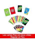 Jeu de cartes Uno Flex pour Enfants Et Adultes multicolore