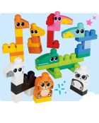 Set di 250 blocchi di elementi e 1 borsa riutilizzabile, Mega BLOKS Pie Pads multicolore