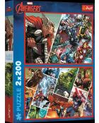 Avengers Defenders of the World puzzels van 2x200 stukjes - Kinderen vanaf 7 jaar