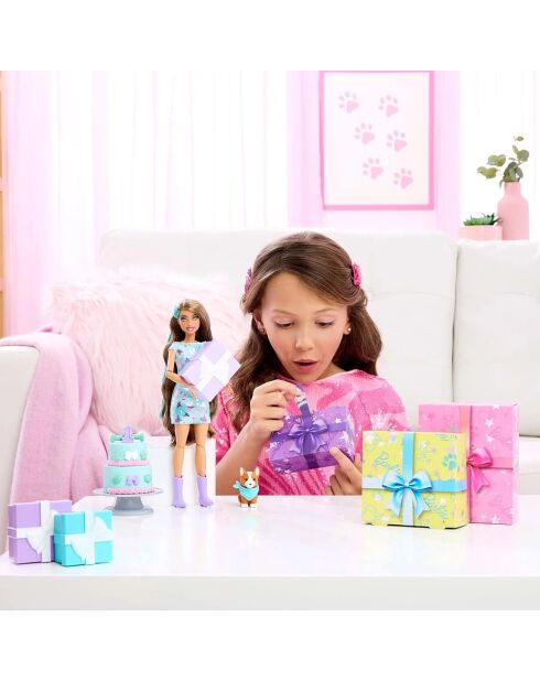 Coffret Fête D'Anniversaire Cadeau Surprise Barbie multicolore