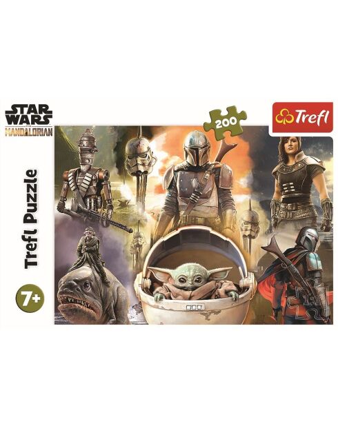 Puzzle 200 pièces Stars wars - Le Mandalorien - 7ANS +