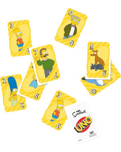 Jeu de cartes pour enfants Uno The Simpsons multicolore