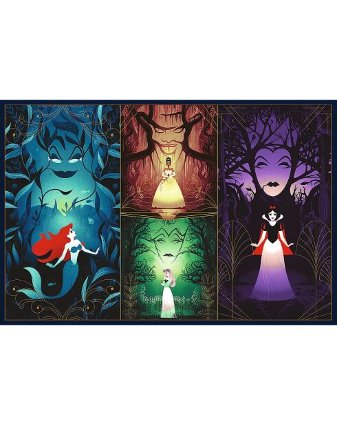 Puzzles 2x200 pièces Disney - Princesses enchantées - 7 ans et +