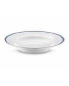 Set de vajilla Scala de porcelana blanca/azul, 18 piezas