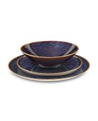 18-teiliges blaues Yumi Sandstein-Set