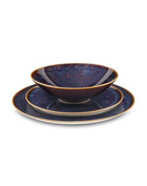 18-teiliges blaues Yumi Sandstein-Set