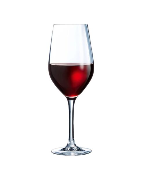 Lot de 12 verres à pied Sens argentée - 45cl