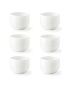 6 tasses expresso Côme blanches - 9cl