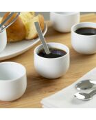 6 tasses expresso Côme blanches - 9cl