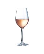 Lot de 12 verres à pied Sens argentée - 35cl