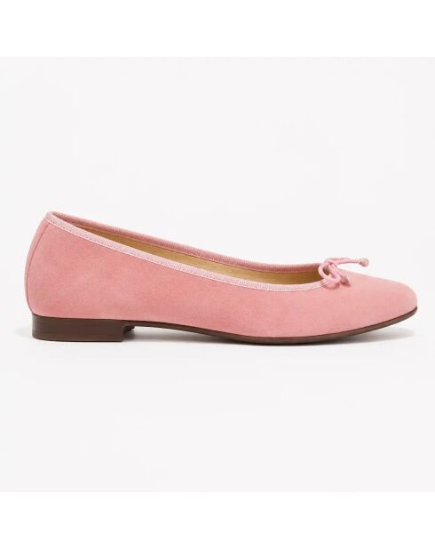 Jeanne pinke Ballerinas aus Samt