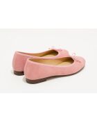 Jeanne pinke Ballerinas aus Samt