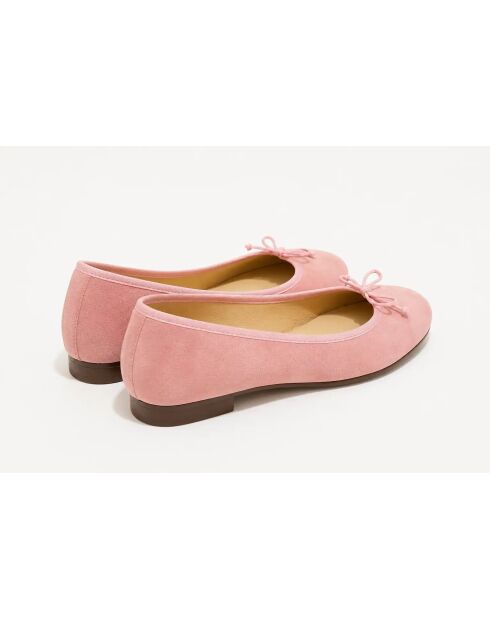Jeanne pinke Ballerinas aus Samt
