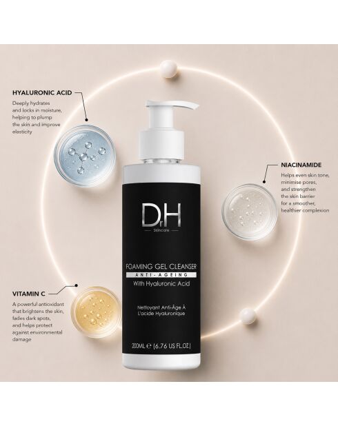 Schäumender Gelreiniger mit Hyaluronsäure - 200 ml