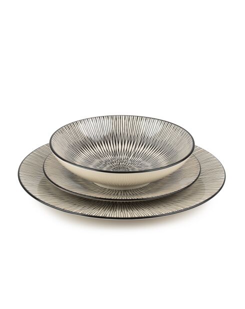Service Cut beige/zwart - 18 stuks
