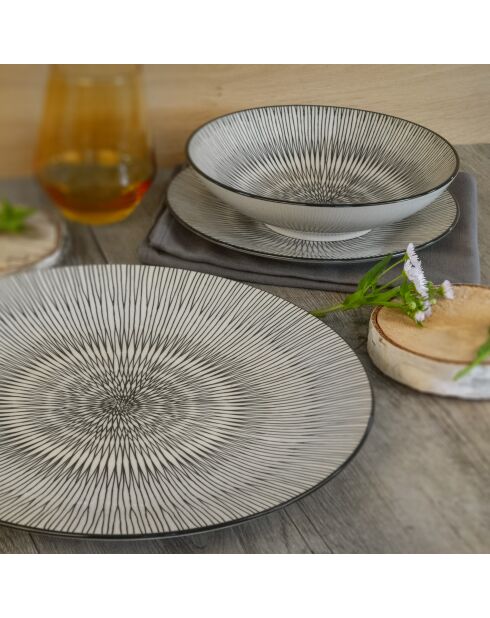 Service Cut beige/zwart - 18 stuks
