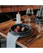 6 graue Kelly-Gourmet-Teller - D.22cm