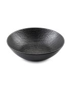 6 schwarze Mica Salat- und Nudelteller - D: 17 cm