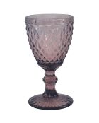 Set mit 6 violetten Strassstielgläsern - 20 cl