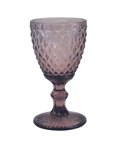 Set mit 6 violetten Strassstielgläsern - 20 cl