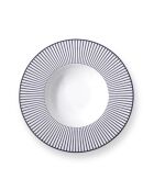 Plato hondo Alhambra blanco/azul - D.20 cm (set de 6)