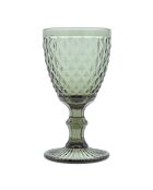 Set van 6 transparante glazen met gerookte strass steel - 20 cl
